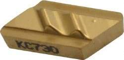 Kennametal - NPR52, KC730 Grade Carbide Profiling Insert - TiN Finish, 55° Incl Angle, Parallelogram, 0.4567" Side Length, 1/8" Thick, 1/32" Corner Radius - Eagle Tool & Supply