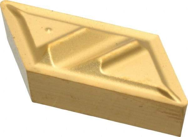 Kennametal - NPGR51, KC730 Grade Carbide Profiling Insert - TiN Finish, 55° Incl Angle, Parallelogram, 0.4567" Side Length, 1/8" Thick, 1/64" Corner Radius - Eagle Tool & Supply