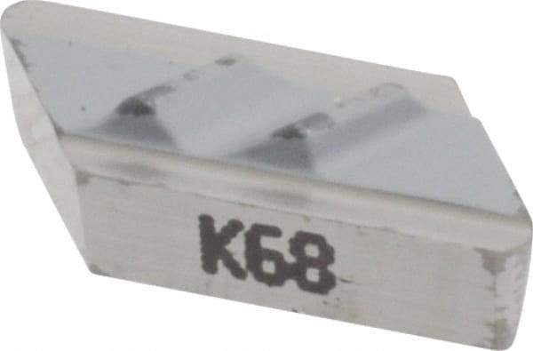 Kennametal - NPL52, K68 Grade Carbide Profiling Insert - Uncoated, 55° Incl Angle, Parallelogram, 0.4567" Side Length, 1/8" Thick, 1/32" Corner Radius - Eagle Tool & Supply