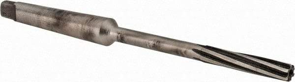 Made in USA - 9/32" High Speed Steel 6 Flute Chucking Reamer - Spiral Flute, 1MT Morse Taper Shank, 1-1/2" Flute Length, 6" OAL - Eagle Tool & Supply