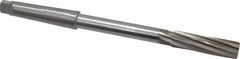 Made in USA - 5/8" High Speed Steel 8 Flute Chucking Reamer - Spiral Flute, 2MT Morse Taper Shank, 2-1/4" Flute Length, 9" OAL - Eagle Tool & Supply