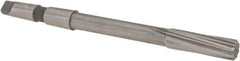 Made in USA - 21/32" High Speed Steel 8 Flute Chucking Reamer - Spiral Flute, 2MT Morse Taper Shank, 2-1/4" Flute Length, 9" OAL - Eagle Tool & Supply