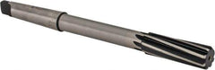 Made in USA - 23/32" High Speed Steel 8 Flute Chucking Reamer - Spiral Flute, 2MT Morse Taper Shank, 2-1/4" Flute Length, 9" OAL - Eagle Tool & Supply