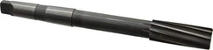 Made in USA - 1-1/16" High Speed Steel 10 Flute Chucking Reamer - Spiral Flute, 3MT Morse Taper Shank, 2-3/4" Flute Length, 10-1/2" OAL - Eagle Tool & Supply