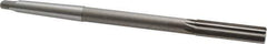 Interstate - 1/2" High Speed Steel 6 Flute Chucking Reamer - Straight Flute, 1MT Morse Taper Shank, 2" Flute Length, 8" OAL - Eagle Tool & Supply