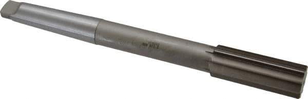 Interstate - 1-1/8" High Speed Steel 10 Flute Chucking Reamer - Straight Flute, 3MT Morse Taper Shank, 2-7/8" Flute Length, 11" OAL - Eagle Tool & Supply