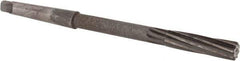 Interstate - 7/16" High Speed Steel 6 Flute Chucking Reamer - Spiral Flute, 1MT Morse Taper Shank, 1-3/4" Flute Length, 7" OAL - Eagle Tool & Supply
