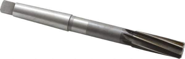 Interstate - 15/16" High Speed Steel 8 Flute Chucking Reamer - Spiral Flute, 3MT Morse Taper Shank, 2-5/8" Flute Length, 10" OAL - Eagle Tool & Supply