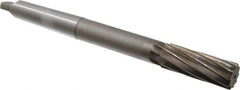 Interstate - 1" High Speed Steel 8 Flute Chucking Reamer - Spiral Flute, 3MT Morse Taper Shank, 2-3/4" Flute Length, 10-1/2" OAL - Eagle Tool & Supply