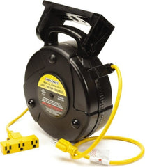 Reelcraft - 14 AWG, 50' Long Cord and Cable Reel with Outlet End - Eagle Tool & Supply