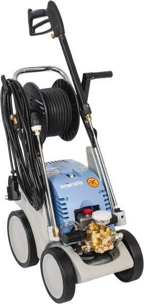 Kranzle - Electric, 1 hp, 1,600 psi, 1.7 GPM, Cold Water Pressure Washer - 50' Hose, 110 Max Volts - Eagle Tool & Supply