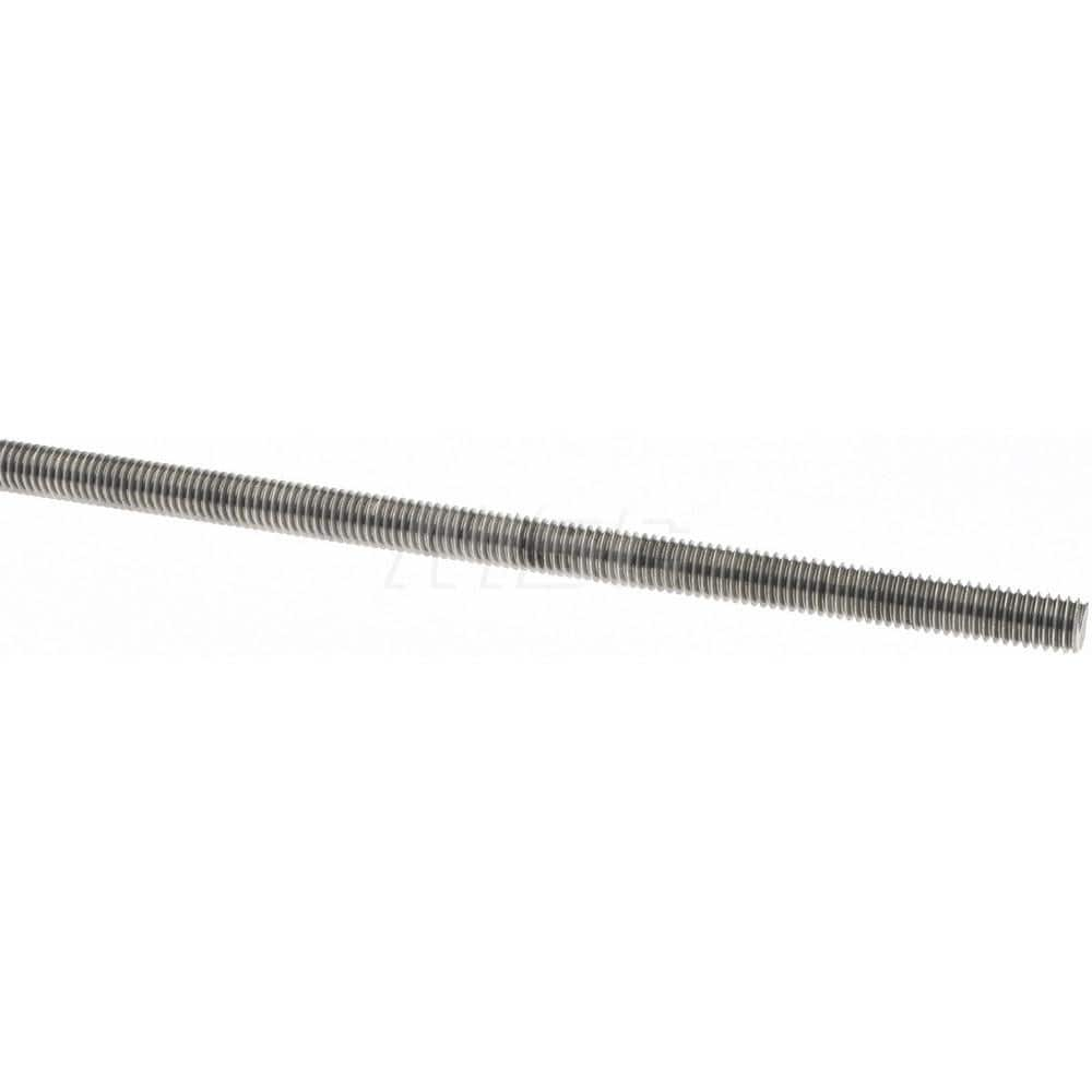 Threaded Rod: M5 X 0.8, 1″ Long, Stainless Steel, Grade B7 Metric, 1A, Right Hand Thread