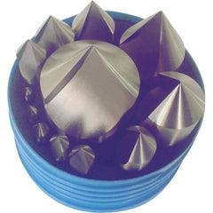 Interstate - 12 Piece, 3/16 to 2" Head Diam, 90° Included Angle, Single End Countersink Set - Eagle Tool & Supply