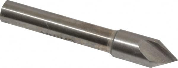Interstate - 5/16" Head Diam, 1/4" Shank Diam, 1 Flute 60° High Speed Steel Countersink - Eagle Tool & Supply
