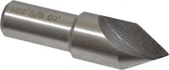 Interstate - 5/8" Head Diam, 1/2" Shank Diam, 1 Flute 60° High Speed Steel Countersink - Eagle Tool & Supply