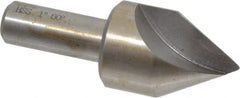 Interstate - 1" Head Diam, 1/2" Shank Diam, 1 Flute 60° High Speed Steel Countersink - Eagle Tool & Supply