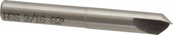 Interstate - 3/16" Head Diam, 3/16" Shank Diam, 1 Flute 82° High Speed Steel Countersink - Eagle Tool & Supply