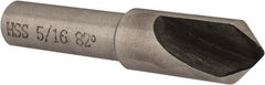 Interstate - 5/16" Head Diam, 1/4" Shank Diam, 1 Flute 82° High Speed Steel Countersink - Eagle Tool & Supply