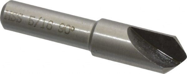 Interstate - 5/16" Head Diam, 1/4" Shank Diam, 1 Flute 90° High Speed Steel Countersink - Eagle Tool & Supply
