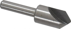 Interstate - 1/2" Head Diam, 1/4" Shank Diam, 1 Flute 90° High Speed Steel Countersink - Eagle Tool & Supply