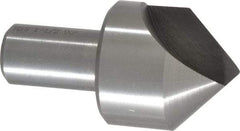 Interstate - 1-1/2" Head Diam, 3/4" Shank Diam, 1 Flute 90° High Speed Steel Countersink - Bright Finish, 2-7/8" OAL, Single End, Straight Shank, Right Hand Cut - Eagle Tool & Supply