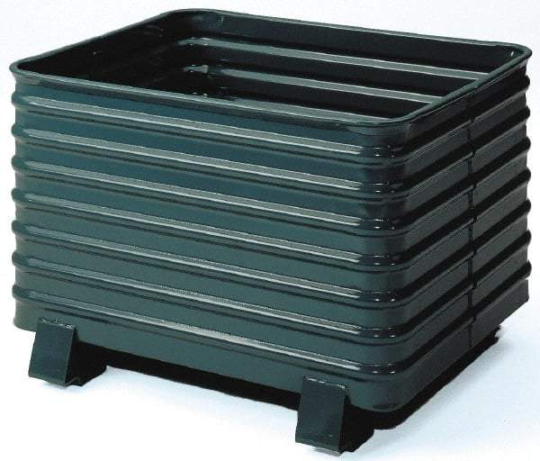 Steel King - 41-1/2" Long x 48" Wide x 28-1/2" High Steel Bin-Style Bulk Container - 4,000 Lb. Load Capacity - Eagle Tool & Supply