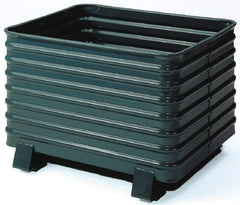 Steel King - 33-1/2" Long x 41-1/2" Wide x 28-1/2" High Steel Bin-Style Bulk Container - 4,000 Lb. Load Capacity - Eagle Tool & Supply