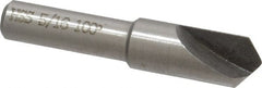 Interstate - 5/16" Head Diam, 1/4" Shank Diam, 1 Flute 100° High Speed Steel Countersink - Eagle Tool & Supply