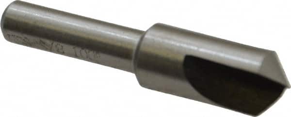 Interstate - 3/8" Head Diam, 1/4" Shank Diam, 1 Flute 100° High Speed Steel Countersink - Eagle Tool & Supply