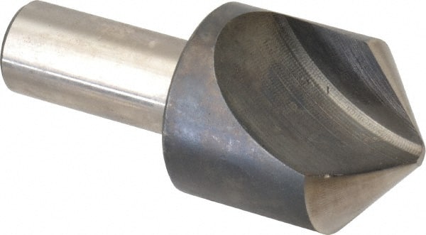 Interstate - 1-1/2" Head Diam, 3/4" Shank Diam, 1 Flute 100° High Speed Steel Countersink - Eagle Tool & Supply