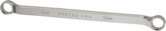 Proto - 12mm x 13mm 12 Point Offset Box Wrench - Double End, 8-7/8" OAL, Steel, Polished Finish, 7.5° Offset - Eagle Tool & Supply