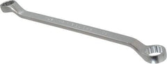 Proto - 27mm x 30mm 12 Point Offset Box Wrench - Double End, 15-15/16" OAL, Steel, Polished Finish, 7.5° Offset - Eagle Tool & Supply