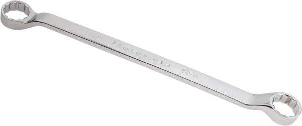 Proto - 30mm x 32mm 12 Point Offset Box Wrench - Double End, 17-7/32" OAL, Steel, Polished Finish, 7.5° Offset - Eagle Tool & Supply