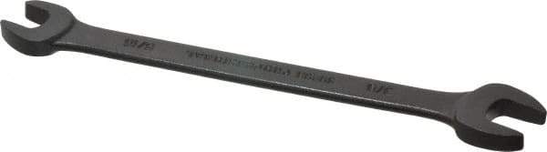 Proto - 5/16" x 3/8" Standard Open End Wrench - 5-1/4" OAL, Double End, Black Finish, 15° Head Angle - Eagle Tool & Supply