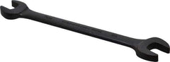 Proto - 7/16" x 1/2" Standard Open End Wrench - 6-7/16" OAL, Double End, Black Finish, 15° Head Angle - Eagle Tool & Supply