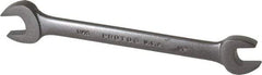 Proto - 1/2" x 9/16" Standard Open End Wrench - 7-7/64" OAL, Double End, Black Finish, 15° Head Angle - Eagle Tool & Supply