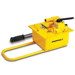 Enerpac - Manual Hydraulic Pumps Number of Stages: 2.000 Oil Volume Per Stroke (Cu. In.): 7.69 - Eagle Tool & Supply