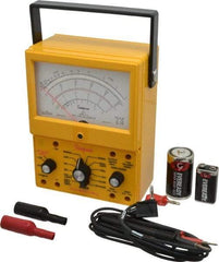 Simpson Electric - 12395, 1,000 VAC/VDC, Analog Manual Ranging Multimeter - 20 mOhm, Measures Voltage, Current, Resistance - Eagle Tool & Supply