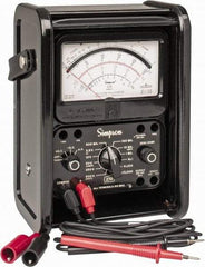 Simpson Electric - 12227, 1,000 VAC/VDC, Analog Manual Ranging Multimeter - 20 mOhm, Measures Voltage, Current, Resistance - Eagle Tool & Supply