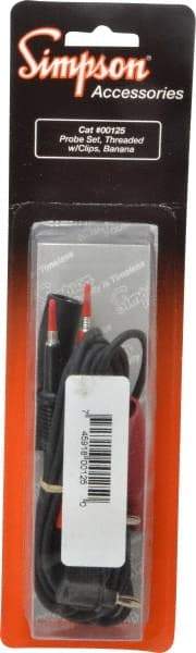 Simpson Electric - Electrical Test Equipment Leads - Use with Analog Multimeters - Eagle Tool & Supply