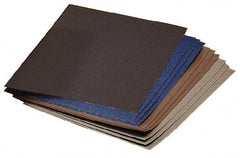 3M - 220 Grit, Aluminum Oxide Sanding Sheet - 11" Long x 9" Wide, Very Fine Grade, A Weighted Paper Backing - Eagle Tool & Supply