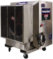 RollSeal - 36" Blade, 3/4 hp, 7,100 & 3,500 CFM Evaporative Cooler - 10 Amp Rating, 115 Volts, Variable Speed - Eagle Tool & Supply