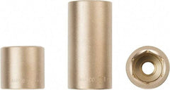 Ampco - 1-1/8", 3/4" Drive, Deep Hand Socket - 6 Points, Aluminum Bronze - Eagle Tool & Supply