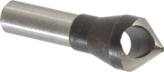 Interstate - 1/2" Shank Diam, 0 Flute 82° High Speed Steel Countersink - Bright Finish, Single End, Straight Shank, Right Hand Cut - Eagle Tool & Supply