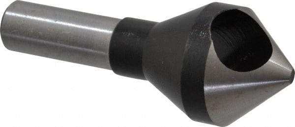 Interstate - 1/2" Shank Diam, 0 Flute 82° High Speed Steel Countersink - Bright Finish, Single End, Straight Shank, Right Hand Cut - Eagle Tool & Supply