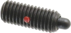 Gibraltar - 1/2-13, 1-1/4" Thread Length, 1/4" Plunger Projection, Steel Threaded Spring Plunger - 1/4" Max Plunger Diam, 1-1/4" Plunger Length, 6.6 Lb Init End Force, 17.4 Lb Final End Force, 1/4" Hex - Eagle Tool & Supply