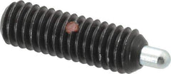 Gibraltar - 5/16-18, 1" Thread Length, 3/16" Plunger Projection, Steel Threaded Spring Plunger - 0.135" Max Plunger Diam, 1" Plunger Length, 1.5 Lb Init End Force, 4.5 Lb Final End Force, 3/32" Hex - Eagle Tool & Supply