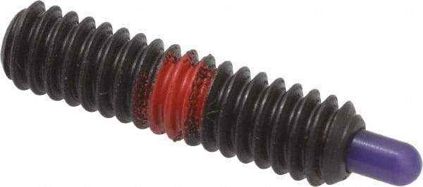 Gibraltar - 1/4-20, 1" Thread Length, 3/16" Plunger Projection, Steel Threaded Spring Plunger - 0.118" Max Plunger Diam, 1" Plunger Length, 3 Lb Init End Force, 13 Lb Final End Force, 5/64" Hex - Eagle Tool & Supply