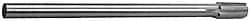 Made in USA - 27/32" Diam, 5/8" Max Diam Straight Shank, 1-3/8" Flute Length, Machine Expansion Reamer - Straight Flute, 9-1/2" OAL, Right Hand Cut, 8 Flutes, High Speed Steel, Bright Finish - Eagle Tool & Supply