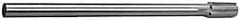 Made in USA - 27/32" Diam, 5/8" Max Diam Straight Shank, 1-3/8" Flute Length, Machine Expansion Reamer - Straight Flute, 9-1/2" OAL, Right Hand Cut, 8 Flutes, High Speed Steel, Bright Finish - Eagle Tool & Supply